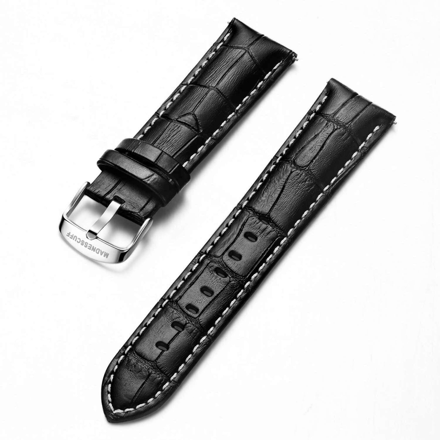 Bracelet cuir - Croco Black - MadnessCuff