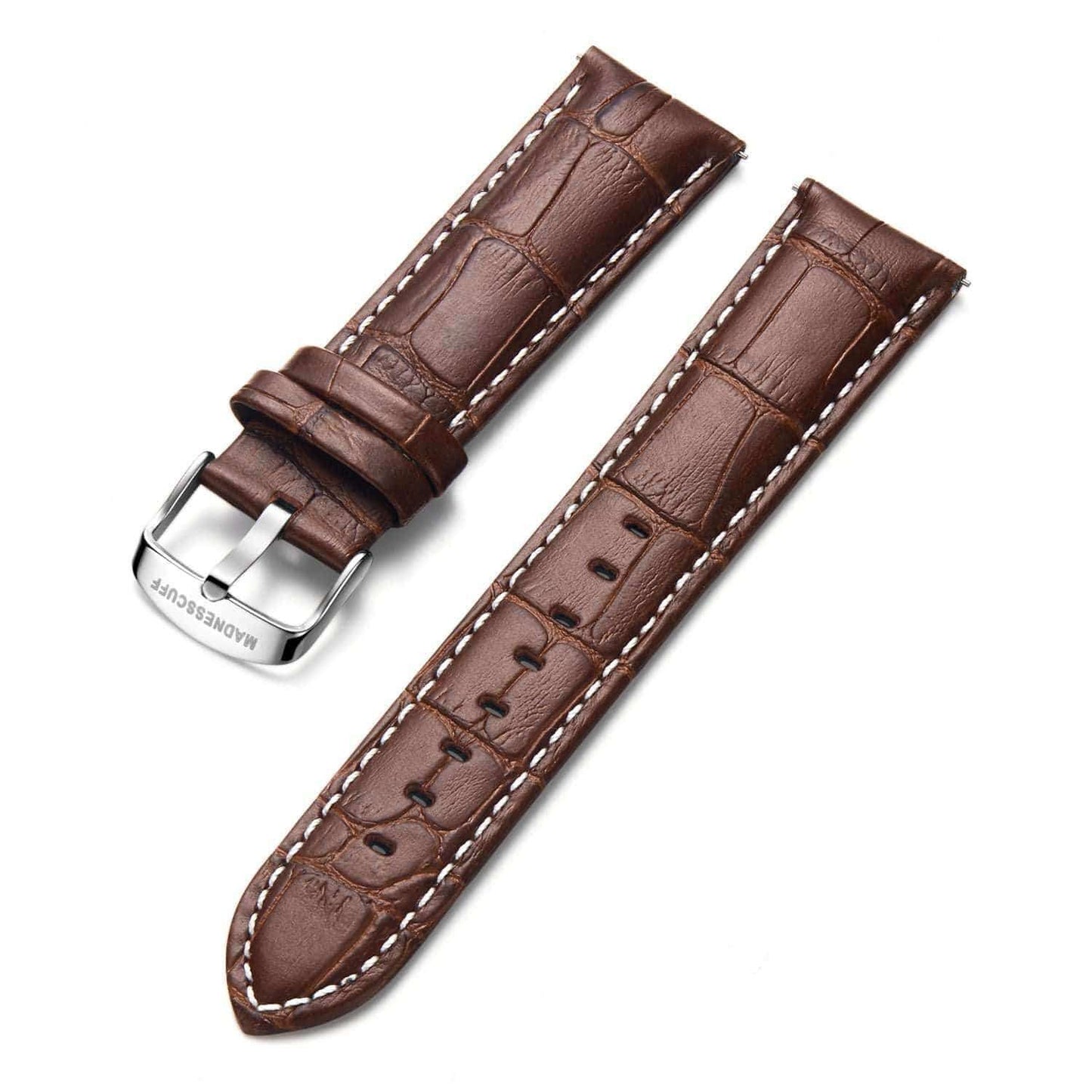 Bracelet cuir - Croco Brown - MadnessCuff