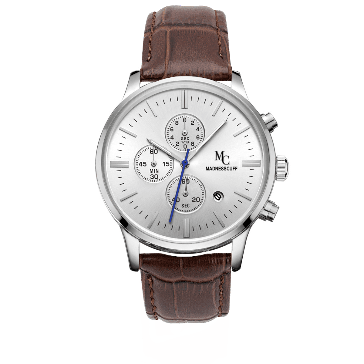 La Magnifique - Silver Brown Leather Edition - MadnessCuff