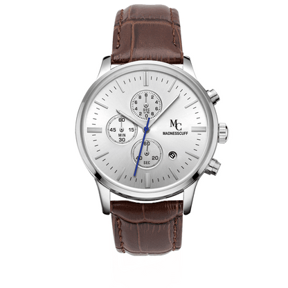 La Magnifique - Silver Brown Leather Edition - MadnessCuff