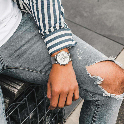 La Magnifique - Silver Brown Leather Edition - MadnessCuff
